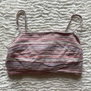 Forever 21 Striped Cropped Top